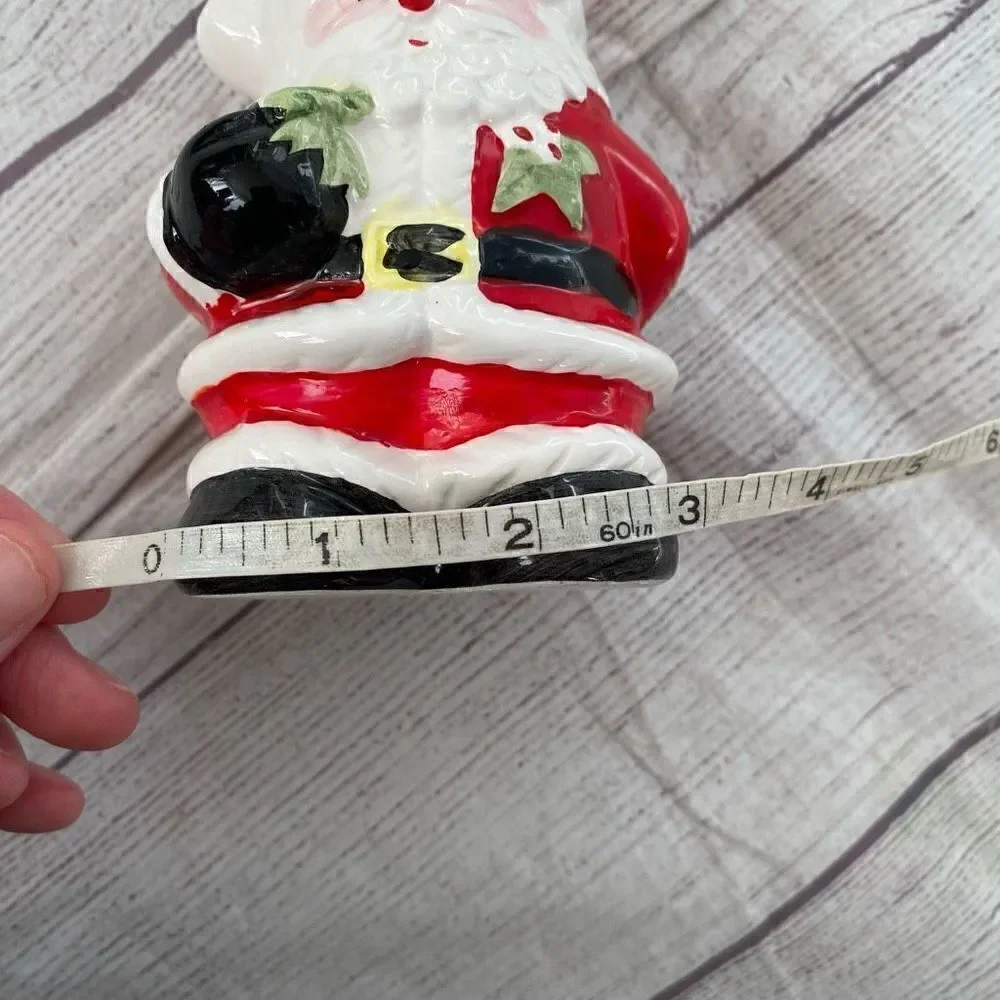 Vintage Santa soap dispenser 6.5”x3”